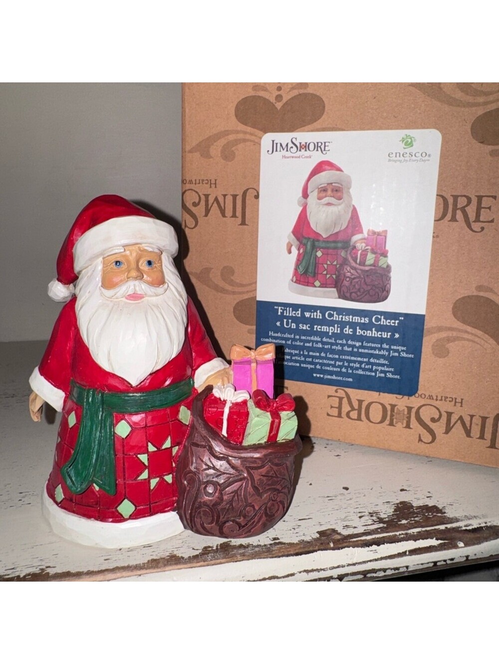 Jim Shore Santa with Toy Bag Pint Fig